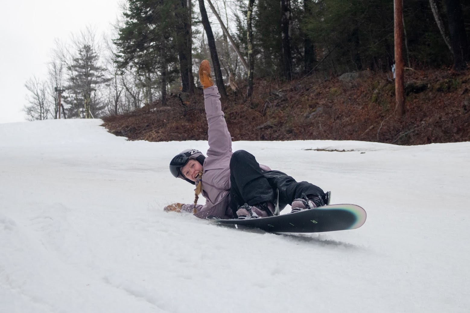 Emme snowboard layback
